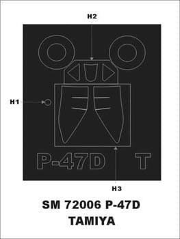 Go to product MONTEX SM72006 - 1:72 P-47 D Bubbletop