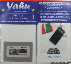 YAHU YML7211 - 1:72  I.A.R.81 bomb version - Instrument Panel