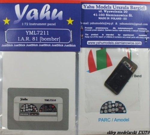 Go to product YAHU YML7211 - 1:72  I.A.R.81 bomb version - Instrument Panel