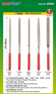 TRUMPETER 09965 - Assorted diamond files set 5 pcs