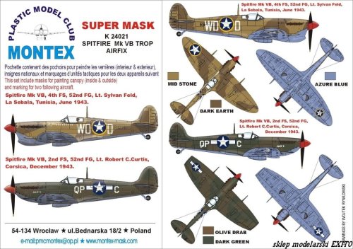 Go to product MONTEX K24021 - 1:24 Spitfire Mk.VB Trop