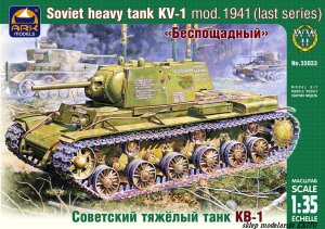 ARK MODELS 35033 - 1:35 KV-1 Russian heavy tank model 1941 last series