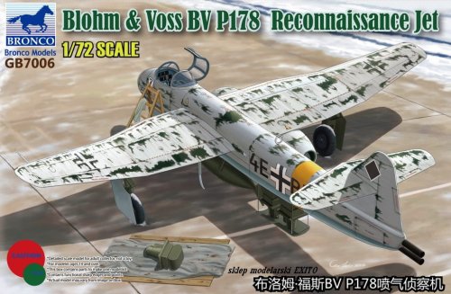 Go to product BRONCO GB 7006 - 1:72 Blohm & Voss BV P178 Reconnaissance Jet