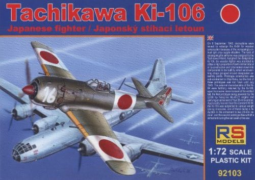 Go to product RS MODELS 92103 - 1:72 Tachikawa Ki-106