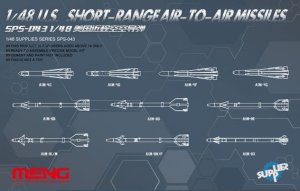 MENG MODEL SPS043 - 1:48 U.S. Short-Range Air-to-Air Missiles