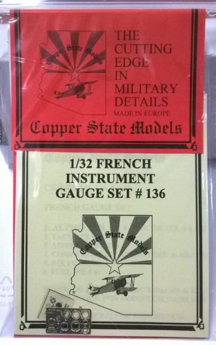 Go to product COPPER STATE MODELS CSM A32136 - 1:32 French / Russian Instrument / Gauge Set