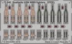 EDUARD 73042 - 1:72 Seatbelts USN WWII fighters - Steel