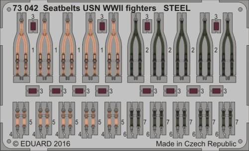 Go to product EDUARD 73042 - 1:72 Seatbelts USN WWII fighters - Steel