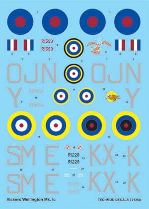 Go to product TECHMOD 72135 - 1:72 Vickers Wellington Mk.I C