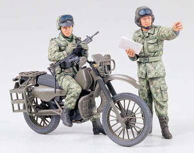 Go to product TAMIYA 35245 - 1:35 JGSDF Motorcycle Recon. Set