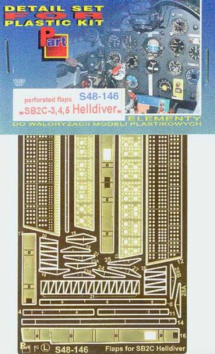 Go to product PART S48146 - 1:48 SB2C-3,4,5 Helldiver perforated flaps