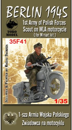 Go to product TORO MODEL 35F41 - 1:35 Berlin 1945 - 1st Army of Polish Forces - Scout on WLA motorcycle