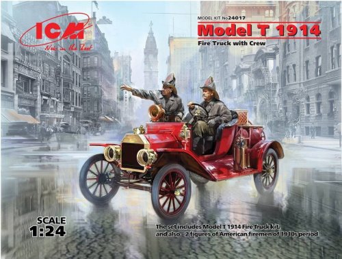 Go to product ICM 24017 - 1:24 Model T 1914 Fire Truck with Crew