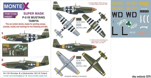 Go to product MONTEX K48267 - 1:48 P-51B Mustang