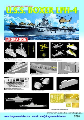 Go to product DRAGON 7070 - 1:700 U.S.S. Boxer LPH-4