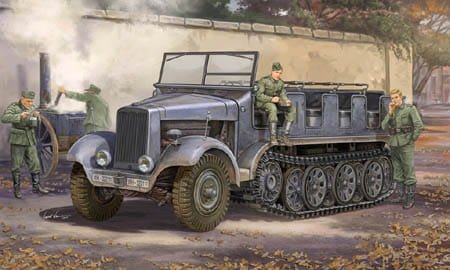 Go to product TRUMPETER 05530 - 1:35 Sd.Kfz.6 Halbkettenzugmaschine Pionierausfuhrung
