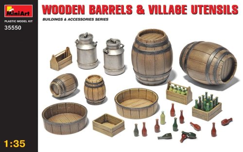 Go to product MINIART 35550 - 1:35 Wooden Barrels & Village Utensils