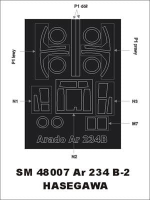 Go to product MONTEX SM48007 - 1:48 Arado Ar-234B2