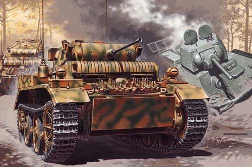Go to product MIRAGE 351008 - 1:35 SdKfz.123 Czołg Lekki