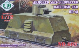 UNIMODELS 603 - 1:72 Railroad car BD-41