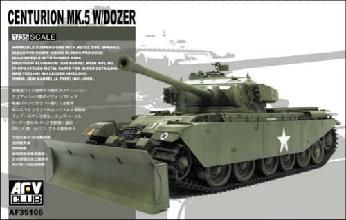 Go to product AFV CLUB 35106 - 1:35 Centurion Mk.5 w/ Dozer