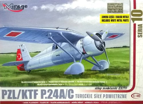 Go to product MIRAGE 481005 - 1:48 PZL / KTF P.24c Turkish