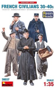 MINIART 38037 - 1:35  French Civilians 30-40s Resin Heads