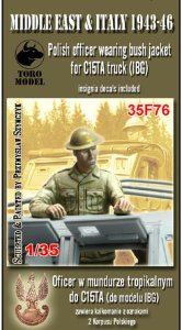 TORO MODEL 35F76 - 1:35 MTO 1943-46 Polish officer wearing bush jacket for C15TA truck
