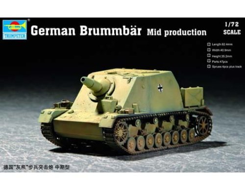 Go to product TRUMPETER 07211 - 1:72 Germany Brummbar Mid production