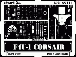 EDUARD SS111 - 1:72 F4U-1