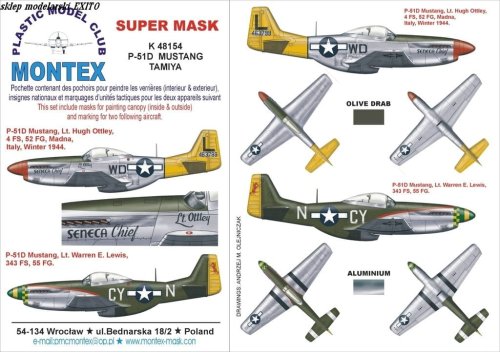 Go to product MONTEX K48154 - 1:48 P-51 D Mustang