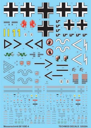 Go to product TECHMOD 32028 - 1:32 Messerschmitt Bf-109 E-4 w/masks