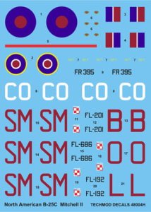TECHMOD 48004 - 1:48 B-25 C Mitchell