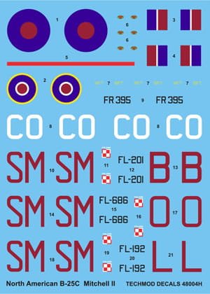 Go to product TECHMOD 48004 - 1:48 B-25 C Mitchell