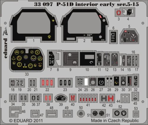 Go to product EDUARD 33097 - 1:32 P-51D Interior early ser.5-15 S.A.