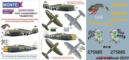 Go to product MONTEX K32217 - 1:32 P-47D Razorback