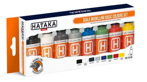 Go to product HATAKA CS100 - Scale Modelling Basic Colours paint set