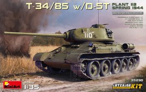 MINIART 35290 - 1:35 T-34/85 w/D-5T Plant 112 spring 1944 w/ interior