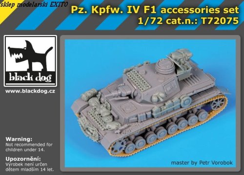 Go to product BLACK DOG T72075 - 1:72 Pz.Kpfw. IV F1 accessories set