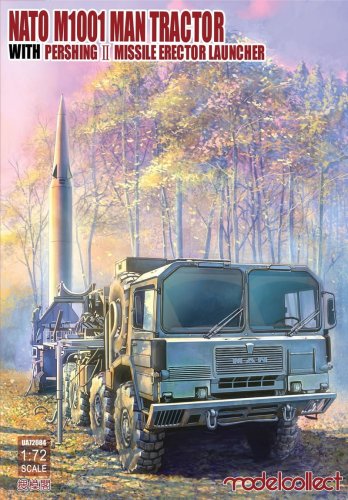 Go to product MODELCOLLECT UA72084 - 1:72 NATO M1001 MAN Tractor with Pershing II Missile Erector Launcher