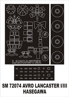 Go to product MONTEX SM72074 - 1:72 Lancaster Mk I/III