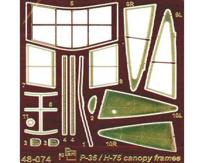 Go to product PART S48074 - 1:48 P-36/H-75 canopy frames