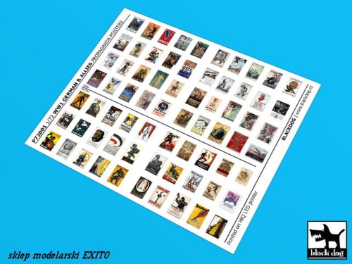 Go to product BLACK DOG P72001 - 1:72 WW I German & Allies Propaganda posters (70 posters)