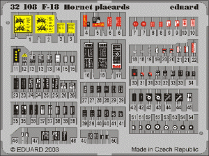 EDUARD 32508 - 1:32 F-18 placards