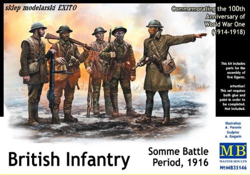 Go to product MASTER BOX 35146 - 1:35 British Infantry Somme Battle Period 1916