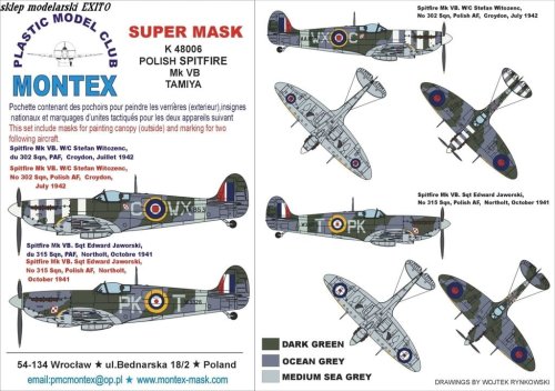 Go to product MONTEX K48006 - 1:48 Spitfire Mk.VB Polish Spitfire