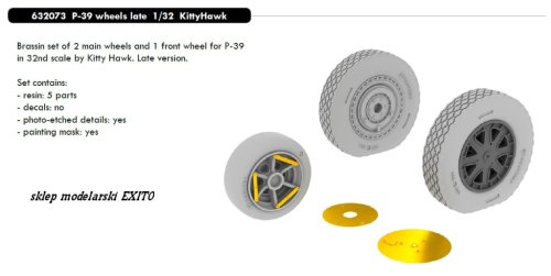 Go to product EDUARD 632073 - 1:32 P-39 wheels late