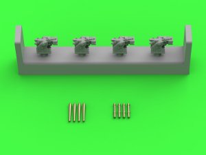 MASTER SM-350-102 - 1:350 French 90mm cannon barrels 1935 Richelieu and Dunkerque