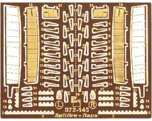 PART S72145 - 1:72 Spitfire flaps