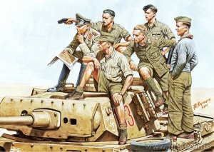 MASTER BOX 3561 - 1:35 Rommel and German Tank Crew, DAK, WW II